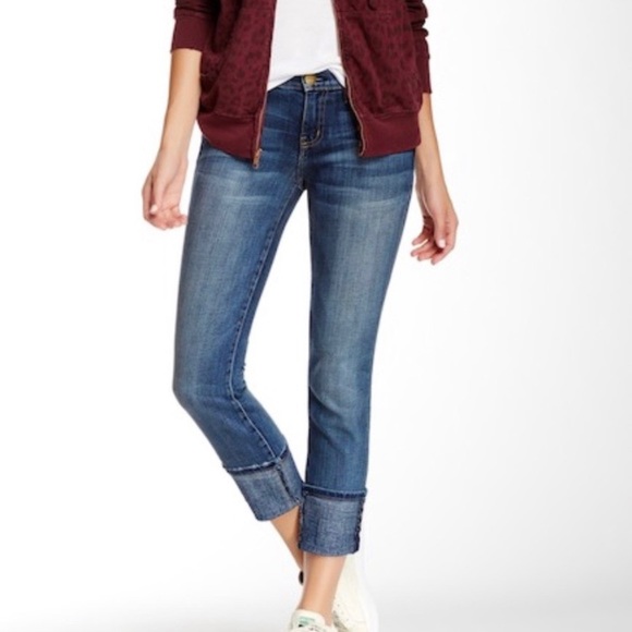 Current Elliott Beatnik Cuffed Crop Skinny Jean 26